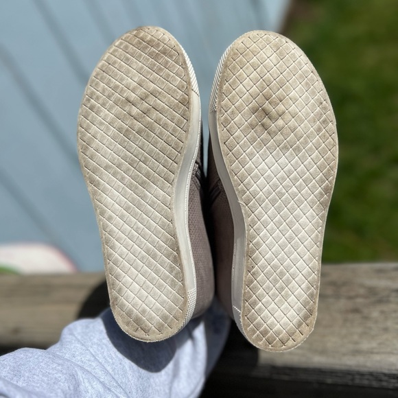 Grey Perforated Wedge Sneaker Wide Width - Picture 13 of 14